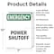 Signmission Power Shutoff, 7 in W x Rectangle, Aluminum OS-2PACK-EM-A-710-V-10463 - alternate 2